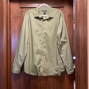 Claiborne Collared Shirt Green - L